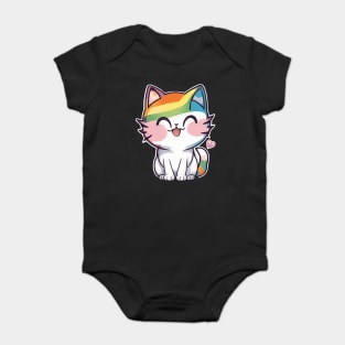 I Love You Baby Kitty Baby Bodysuit